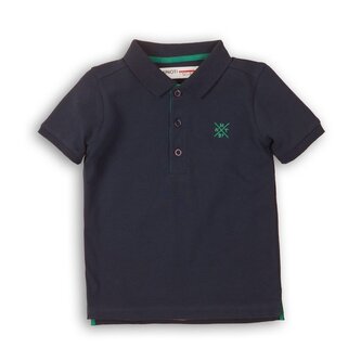 Tričko chlapecké Polo s krátkým rukávem, Minoti, 1POLO 2, tmavě modrá - 80/86