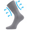 Lonka® ponožky Zdravan šedá 46-48 (31-32) 3 páry