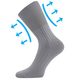 Lonka® ponožky Zdravan šedá 41-42 (27-28) 3 páry