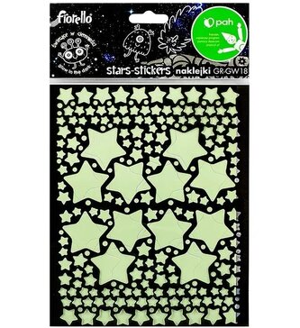 Naklejki fluorescencyjne Gwiazdki