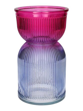 VÁZA SAME DUO 12X21 RŮŽOVÁ FIALOVÁ