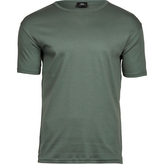 Triko pánské Tee Jays Interlock - olivové-šedé, XL