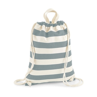 Taška-batoh Westford Mill Nautical Gymsac - bílá-šedá