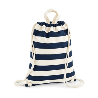 Taška-batoh Westford Mill Nautical Gymsac - bílá-navy
