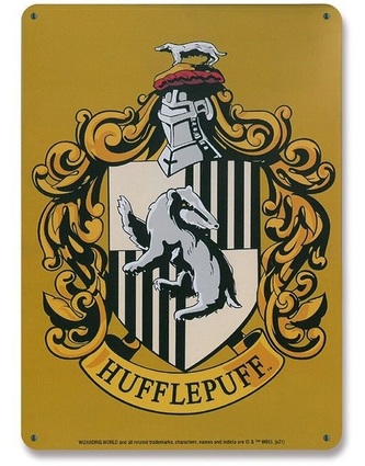 Logoshirt Cedule na zeď kolejní - Mrzimor, Harry Potter