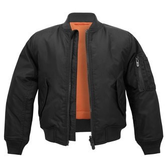Bunda dětská Brandit Kids MA1 Jacket - černá, 170/176