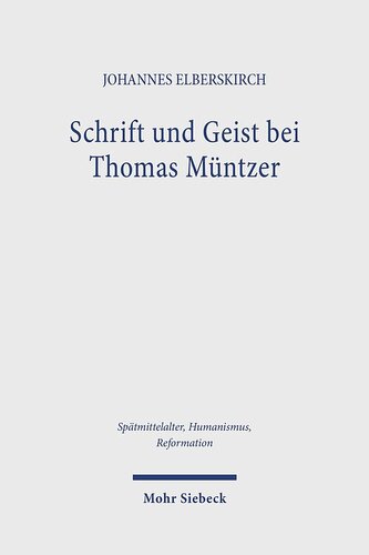 Schrift und Geist bei Thomas Müntzer