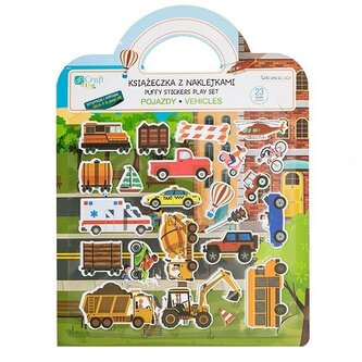 Książeczka z naklejkami - Pojazdy