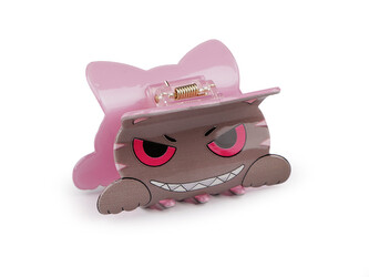 Skřipec do vlasů kočka - 1 ks - 1 béžová tm.