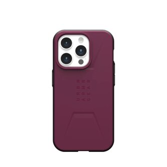 Etui UAG Civilian MagSafe do iPhone 15 Pro - purpurowe