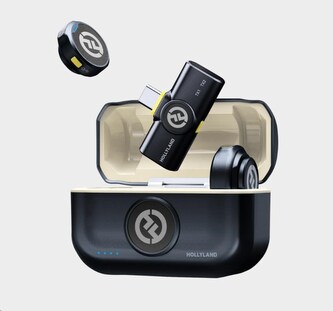 Hollyland Lark M2 USB-C - Wireless Lavalier Microphone with USB-CPlug (Duo,Shine Charcoal)