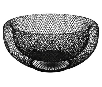 HIT Koš na ovoce a zeleninu černá 25 x 11 cm HT-23494162