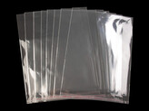 PP sáček s lepicí klopou 40x50 cm - 100 ks - transparent