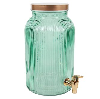 HIT Dávkovač na limonádu skleněný 5 l zelená/rosegold HT-23468652