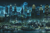 Plakát, Obraz - Batman - Night City, 91.5 × 61 cm