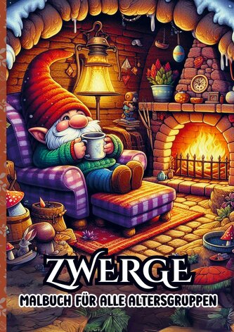 Malbuch für alle Altergruppen - Zwerge