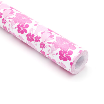 Úklidový papír 0,5/10m PE - č. 138 kvítí růžové