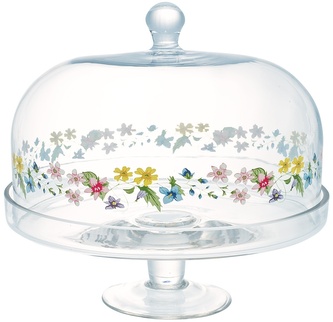 Skleněný poklop na dorty Karolina White