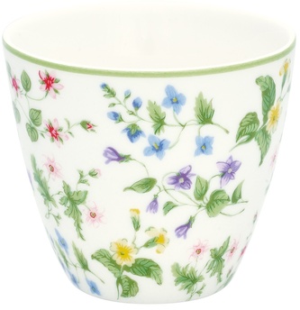 Porcelánový hrnek na latté Karolina White