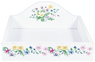 Dřevěný stojánek na ubrousky Karolina White Dřevěný stojánek na ubrousky Karolina White