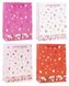 Torebka ozdobna 26x32x10 serce mix ROZETTE
