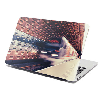 Samolepka na notebook Metro v barevné stanici: 38x26 cm
