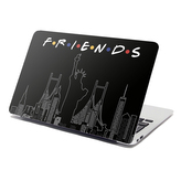 Samolepka na notebook Seriál Přátelé FRIENDS Obrysy: 38x26 cm