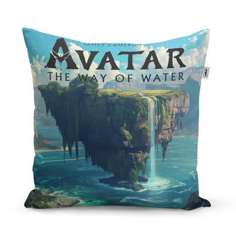 Polštář Avatar The Way of Water Plovoucí ostrov: 40x40 cm