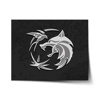 Plakát Zaklínač Černá mapa: 120x80 cm