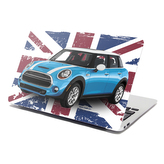 Samolepka na notebook Mini sedan Britská vlajka: 38x26 cm