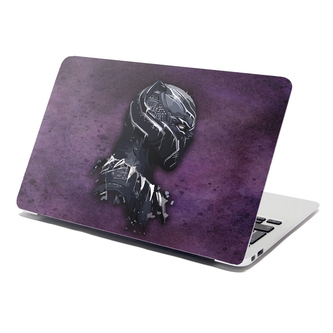 Samolepka na notebook BLACK PANTHER z profilu Fialový mlhavý: 38x26 cm