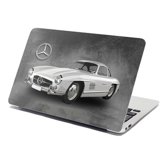 Samolepka na notebook Mercedes-Benz 300 SL Šedé pozadí: 38x26 cm
