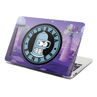 Samolepka na notebook Futurama Bender Planeta s vysílači: 29x20 cm