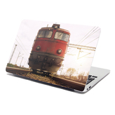 Samolepka na notebook Červený vlak na kolejích: 29x20 cm