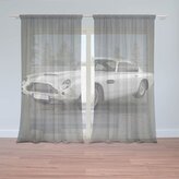 Záclony Aston Martin Tmavé pozadí: 2ks 150x250cm