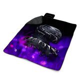 Plážová deka BLACK PANTHER Fialová luminescence: 200x140 cm