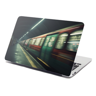 Samolepka na notebook Metro v tmavé stanici: 38x26 cm