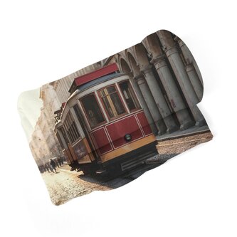 Deka Historická červená tramvaj: 150x120 cm