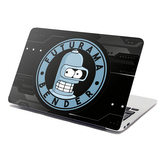 Samolepka na notebook Futurama Bender Technology: 38x26 cm