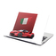 Samolepka na notebook Ferrari Italská vlajka na červeném bloku: 38x26 cm