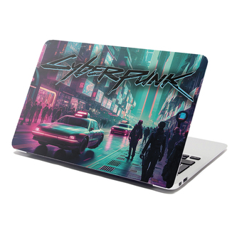Samolepka na notebook Cyberpunk 2077 Město: 38x26 cm