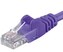 PremiumCord Patch kabel UTP RJ45-RJ45 level 5e 1,5m fialová