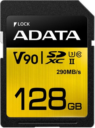 ADATA SDXC 128GB UHS-II U3 (290 260MB)