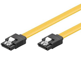 PremiumCord 1.0m SATA 3.0 datový kabel  1.5GBs / 3GBs / 6GBs, kov.západka