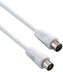 PremiumCord TV propojovací kabel M/F 75 Ohm 1m