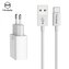 Mcdodo nabíječka 220V, 2x USB, 2.4A, USB C kabel, 1m, bílá