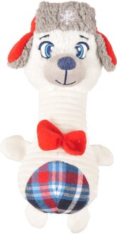 Flamingo Vánoční polární medvěd plyšový pro psy 27cm