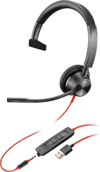 HP Poly Blackwire 3315 USB-A Headset 213936-101
