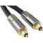 PremiumCord Optický audio kabel Toslink, OD:7mm, Gold-metal design + Nylon 1m