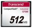 Transcend 512MB INDUSTRIAL CF300 CF CARD, high speed 300X paměťová karta (SLC)